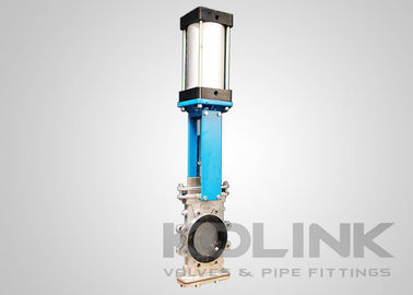 Μέσα από το αγωγό Slurry Knife Gate Valves με κατώτατο κάλυμμα και πύλες εξάτμισης