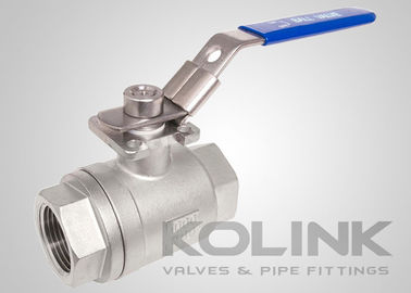 Δύο κομμάτια βαλβίδα σφαίρας BSPT NPT 1000PSI πλήρης διάτρησης CF8 CF8M από ανοξείδωτο χάλυβα
