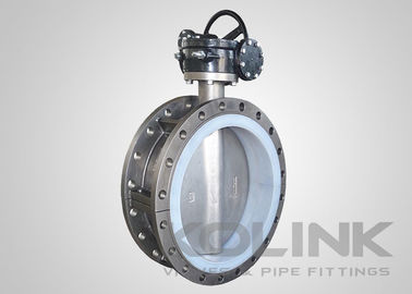 Βαλβίδα πεταλούδας με επένδυση PTFE 2-48 ιντσών Class150 ομόκεντρου δίσκου