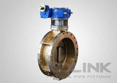 Τριπλό Offset Χάλκινο C95500 Βαλβίδα πεταλούδας Διπλή εκκεντρική πλάκα με φτερό