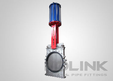 Μέσα από το αγωγό Slurry Knife Gate Valves με κατώτατο κάλυμμα και πύλες εξάτμισης