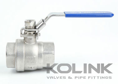 Δύο κομμάτια βαλβίδα σφαίρας BSPT NPT 1000PSI πλήρης διάτρησης CF8 CF8M από ανοξείδωτο χάλυβα